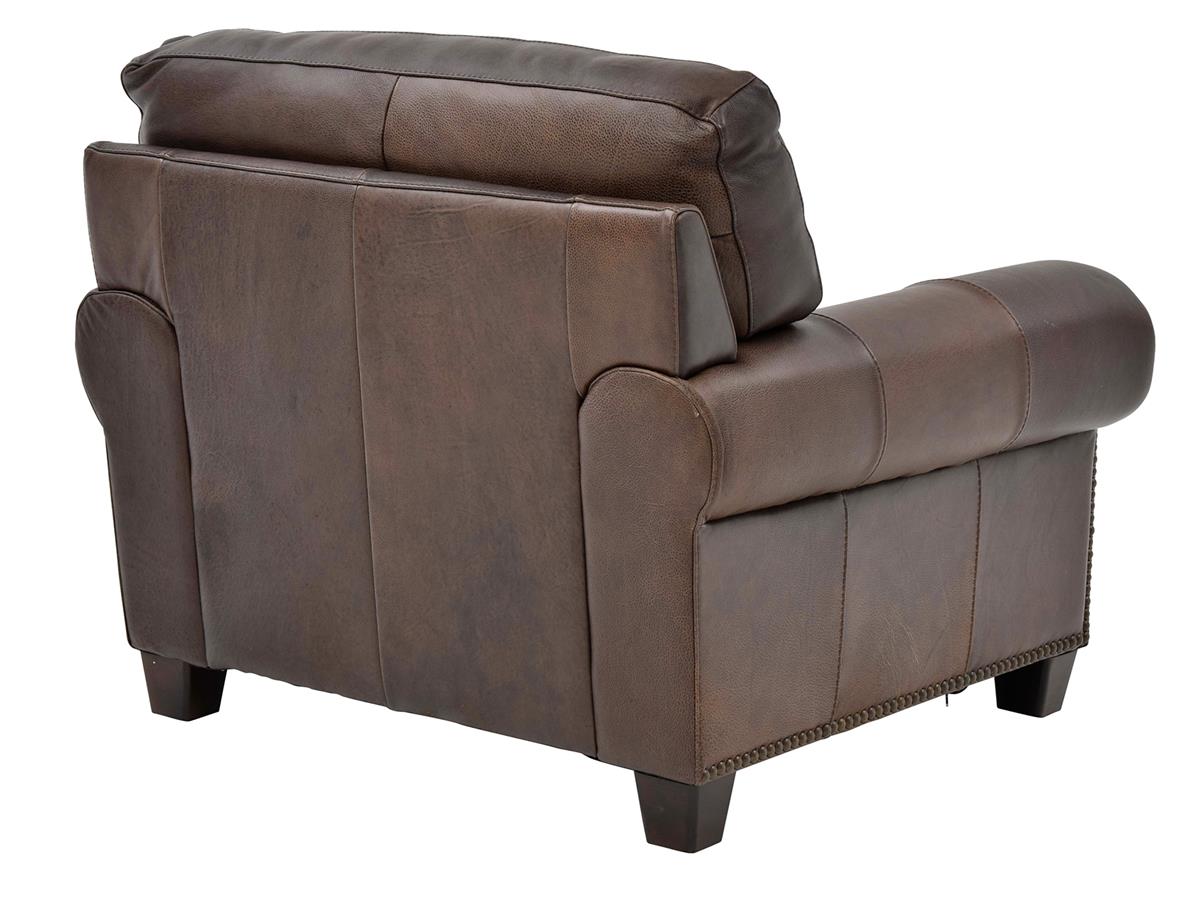 Madison Top-Grain Leather Chair, Chocolate Brown